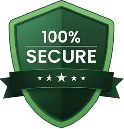 Security badges and payment method logos